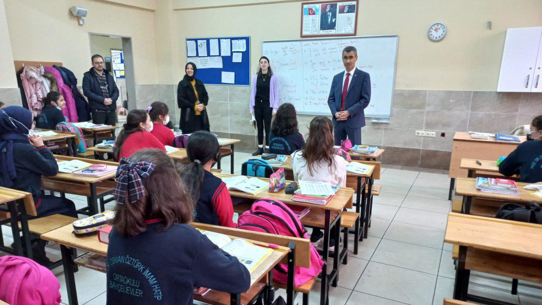 İlçe Milli Eğitim Müdürümüz Sn.Emin ÇIKRIKÇI'nın Prof.Dr.Osman Öztürk İmam Hatip Ortaokulumuzu Ziyareti