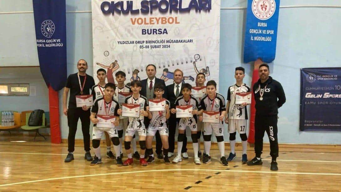 Bağlar Ortaokulumuz Voleybol Türkiye Şampiyonası'nda Birinci Olarak Yarıfinal Türkiye Şampiyonası'na Katılmaya Hak Kazanmıştır