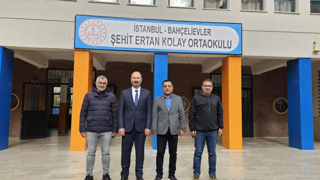 İLÇE MİLLÎ EĞİTİM MÜDÜRÜMÜZ MURAT KARABULUT'UN ŞEHİT ERTAN KOLAY ORTAOKULUMUZU ZİYARETİ