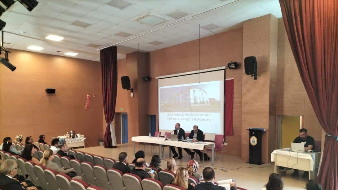 ÖZEL EĞİTİM KURUMLARI YÖNETİCİLERİ İLE TOPLANTI YAPILDI 